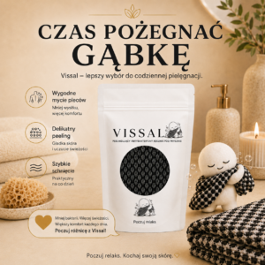 Antybakteryjny ręcznik Vissal do mycia i peelingu pod prysznicem
